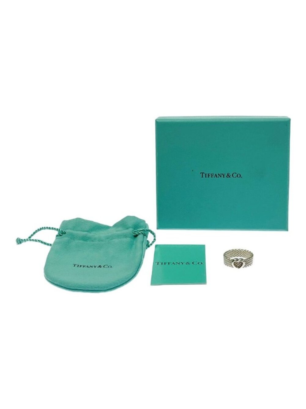 Tiffany & Co Silver Somerset Ring Heart